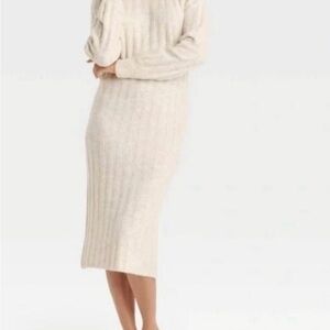 a new day Cream Long Sleeve Dress